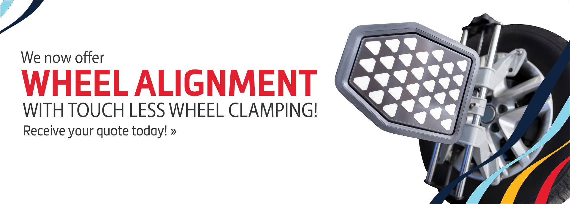 Wheel Alignment with Touchless Wheel Clamping